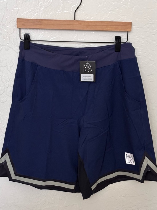 Malo Other - Malo Men's Navy Athletic Shorts with Reflective Trim